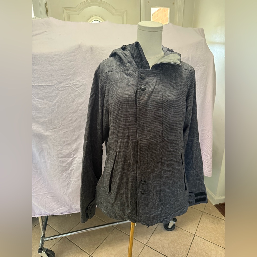 Burton Charcoal Hooded Raincoat